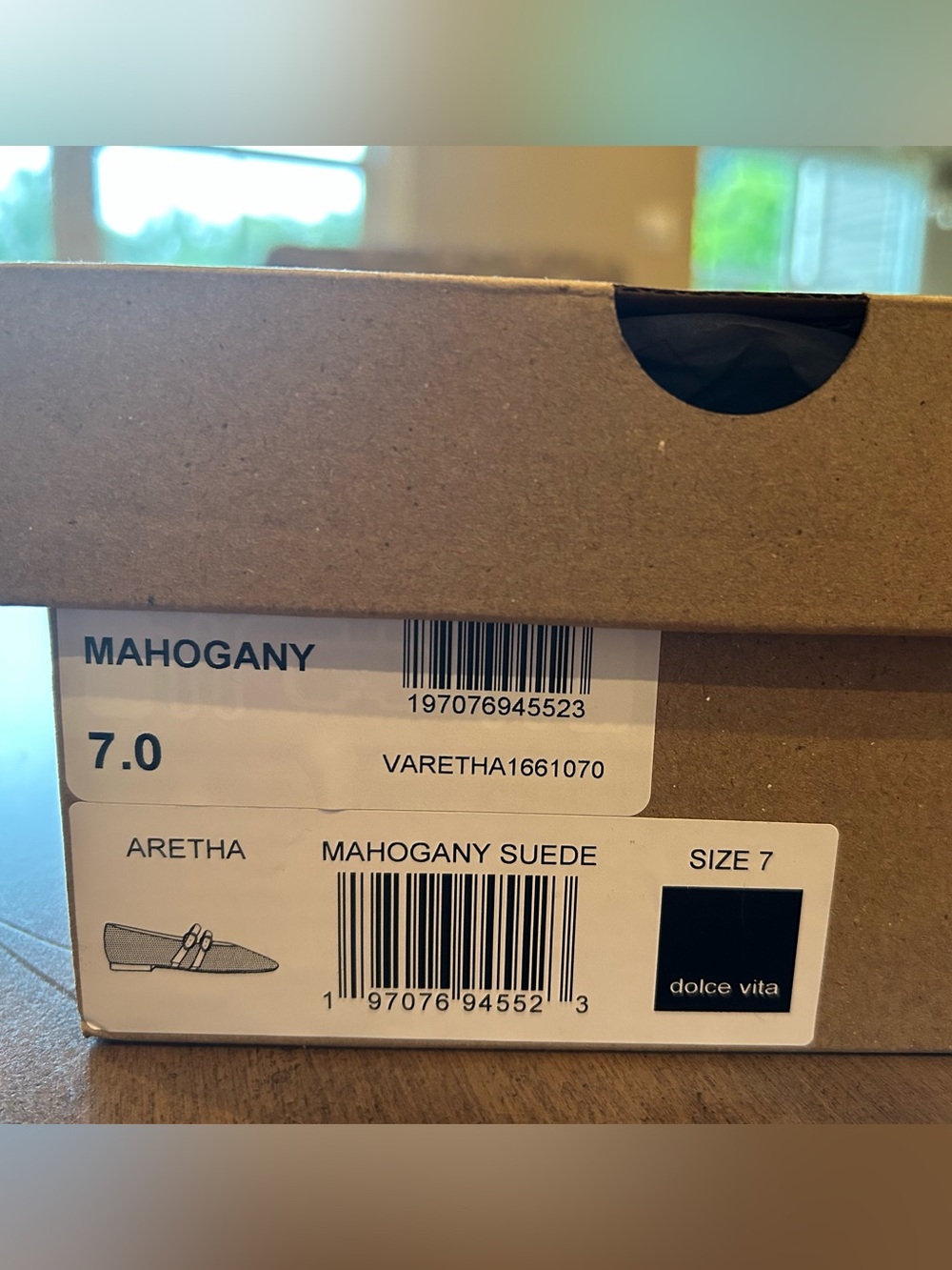 Dolce Vita Aretha Mary Jane Flat Mahogany Size 7 NIB - Picture 7 of 8